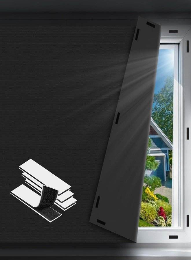 EUHAMS Blackout Curtains for Bedroom - 39" x 57" Portable Blackout Blinds Curtain for Any Windows -100% Blackout Shades Window Film -Temporary Blackout Shades for Baby Nursery,Dorm Room,Travel or Office Use - Image 1